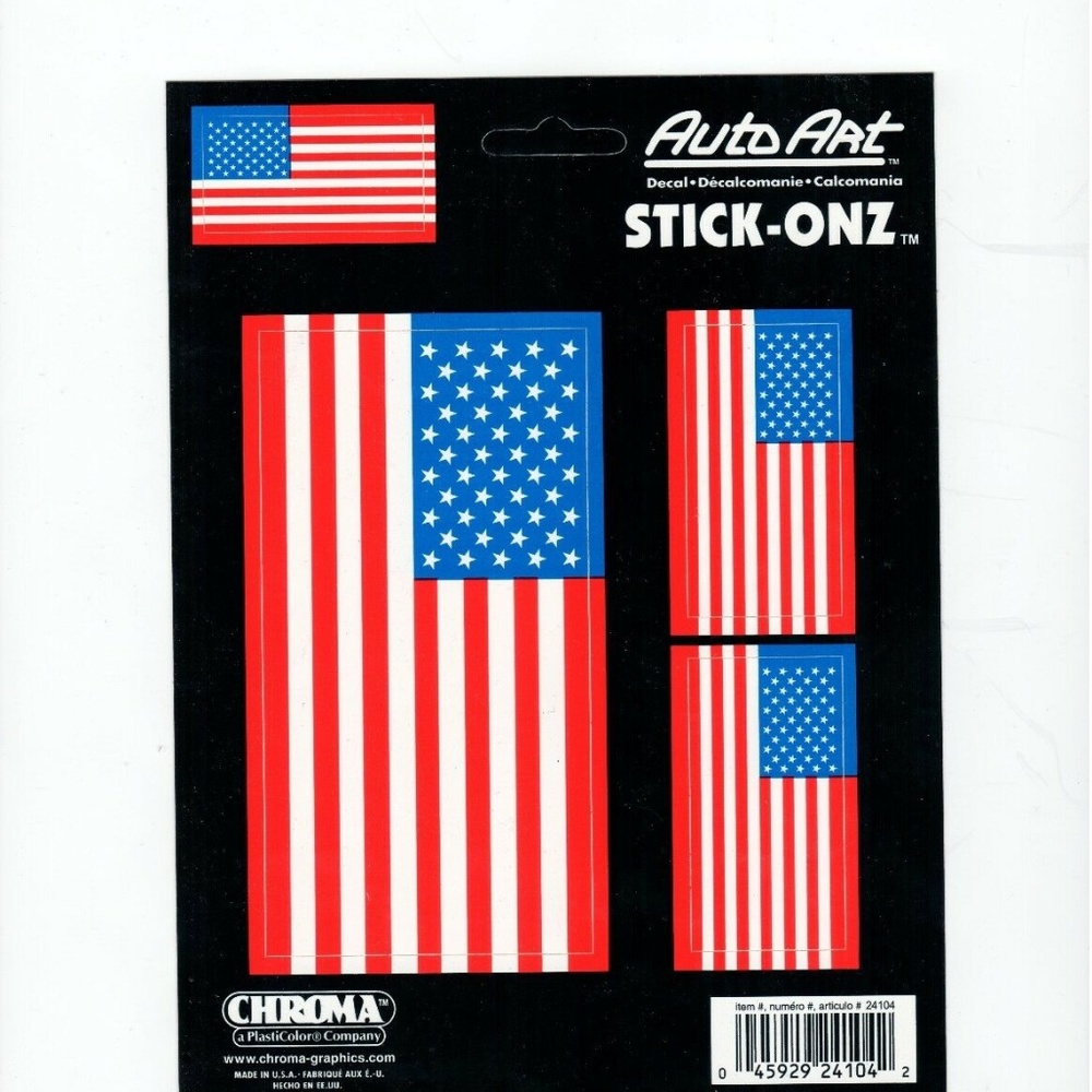 American Flag Decals Patriotic Vinyl Sticker Decal